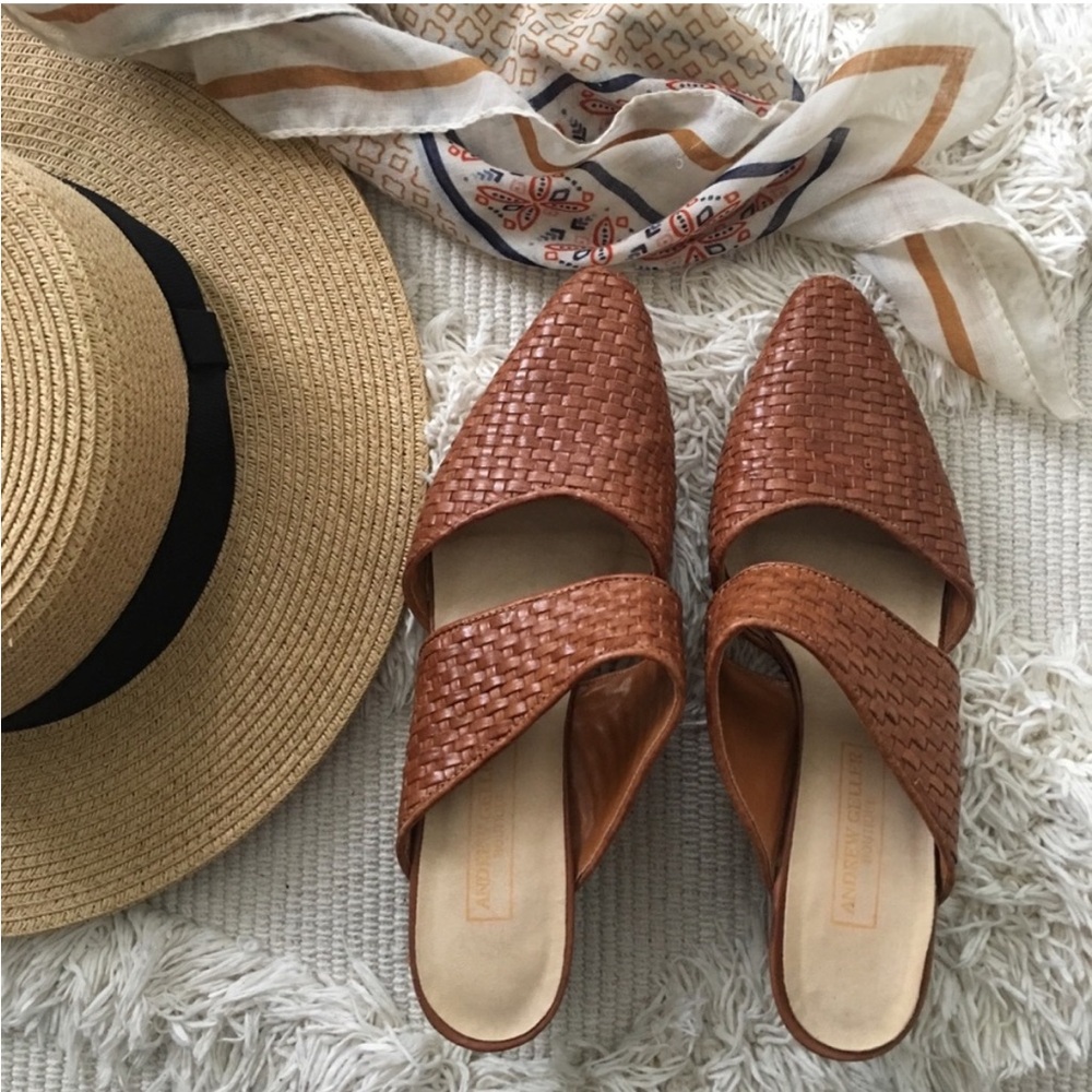 Vintage Brown Woven Women's Mules - Picture 3 of 5